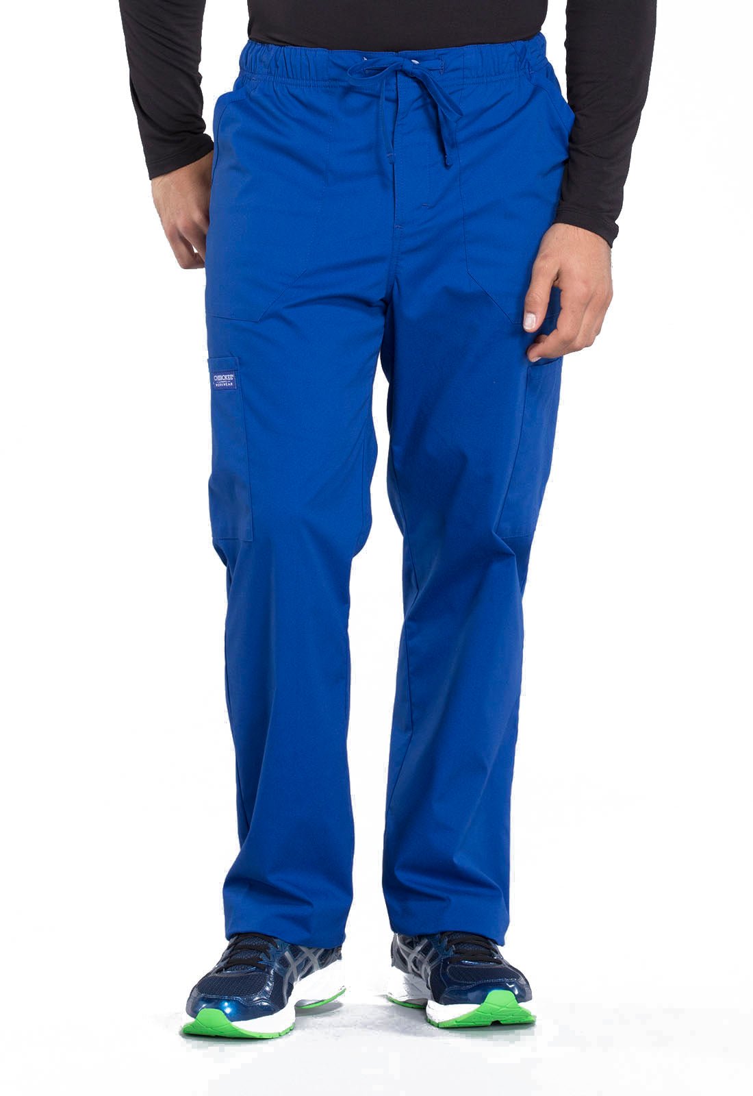 Men's Elastic Waist Cargo SCRUB PANT Short, Regular & Tall Sizes CHEROKEE  WORKWEAR 4000GSWIII | Central Uniforms